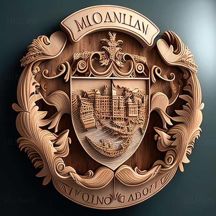 3D модель Монако Князівство Монако (STL)